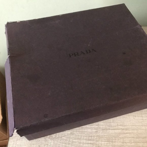 NEW PRADA ORANGE SUEDE SNAKESKIN WEDGE HEELS SIZE 35/5 - Picture 11 of 11